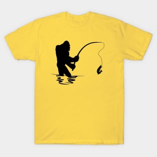 Fishing Bigfoot T-Shirt